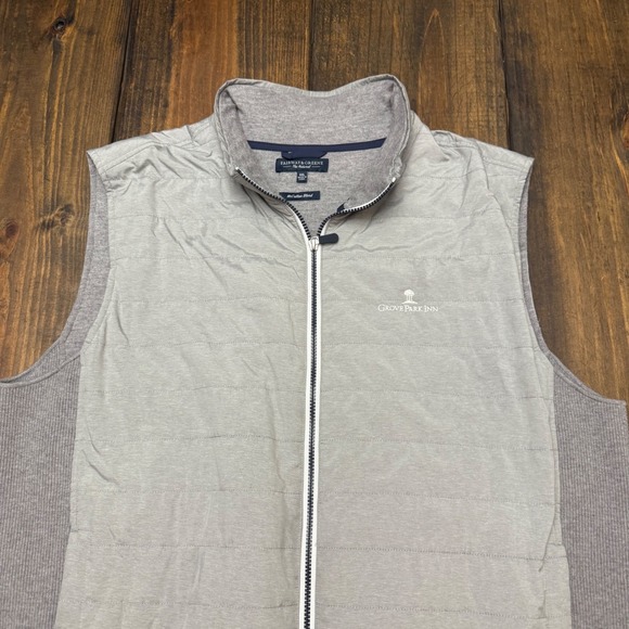 Fairway & Greene, Golf Vest McAllan blend XXL, cashmere cotton Mens Gray Quilted - Picture 3 of 7